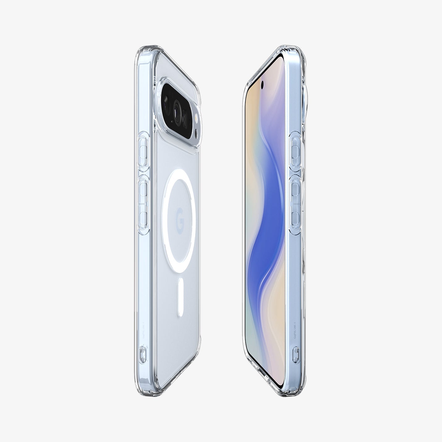 Spigen Ultra Hybrid Metal Ring MagFit Pixel 10 Pro XL გამჭვირვალე პრემიუმ ხარისხის ჩასადები, თავსებადი MagSafe და Magfit სისტემასთან – კომფორტული და ელეგანტური ქეისი Pixel 10 Pro XL-ისთვის