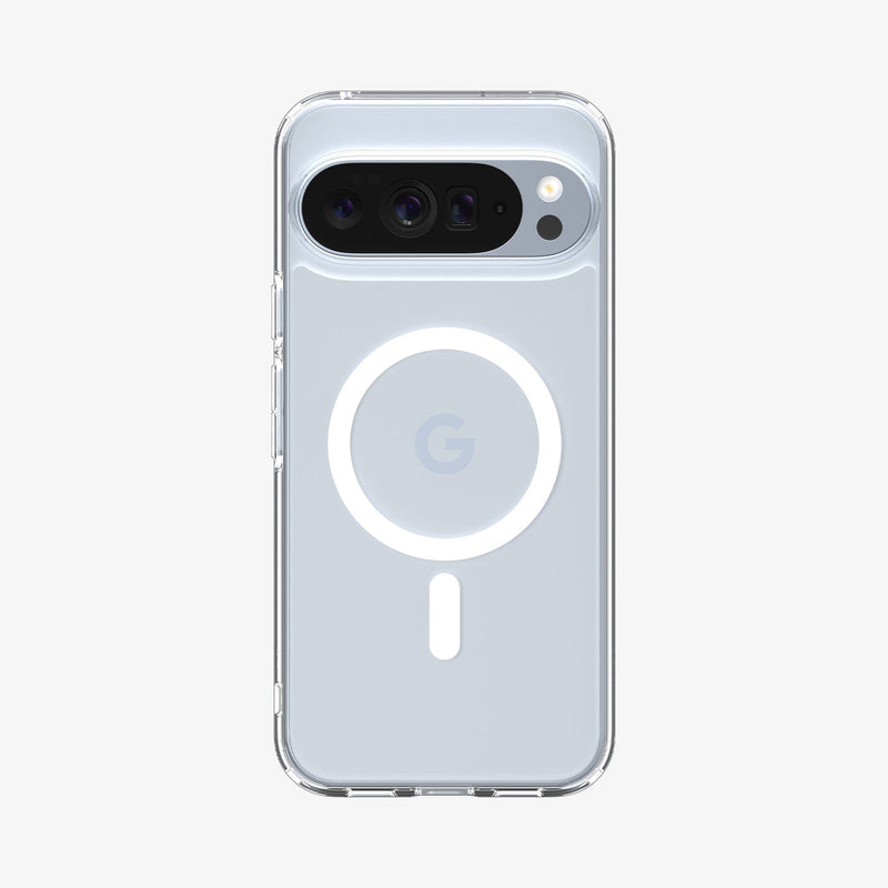 Spigen Ultra Hybrid Metal Ring MagFit Pixel 10 Pro XL გამჭვირვალე პრემიუმ ხარისხის ჩასადები, თავსებადი MagSafe და Magfit სისტემასთან – კომფორტული და ელეგანტური ქეისი Pixel 10 Pro XL-ისთვის