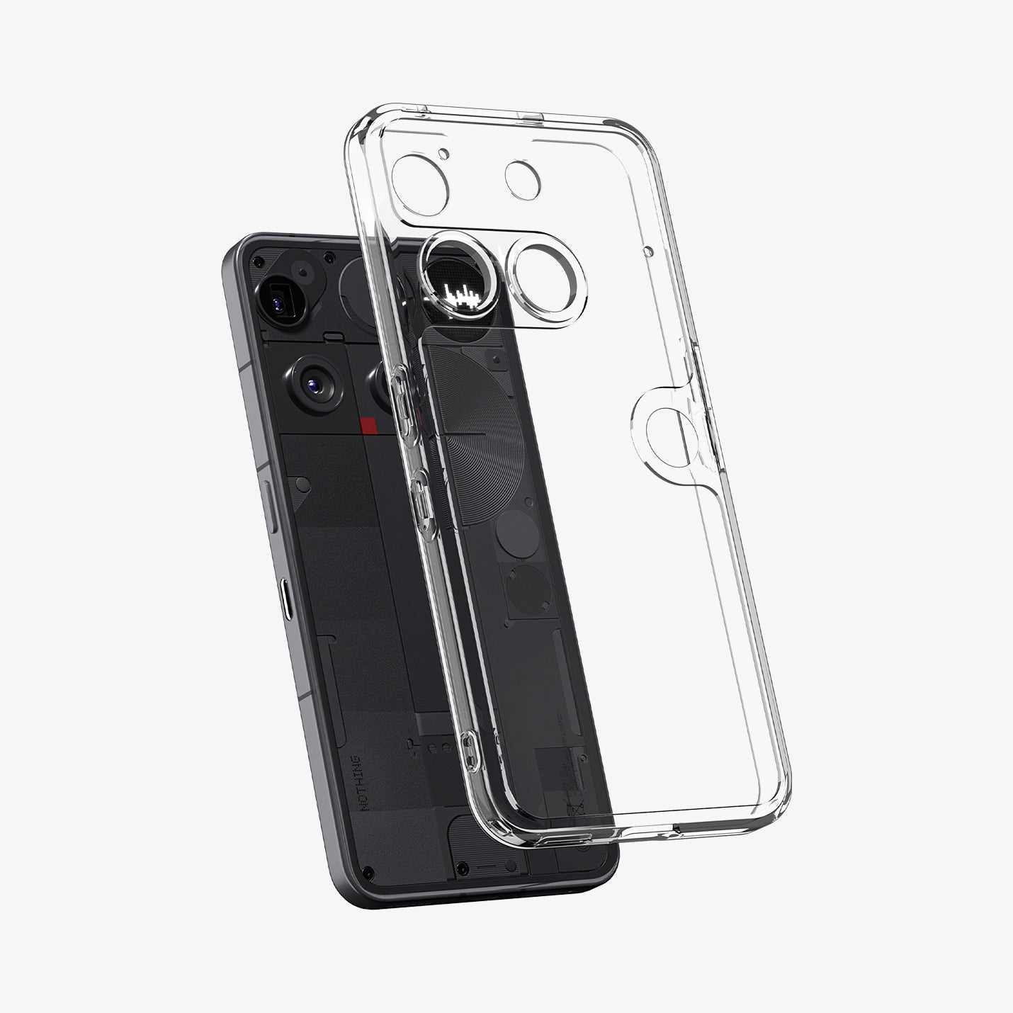 ქეისი Spigen Ultra Hybrid Nothing 3 Case არის გამჭირვალე და პრემიუმ კლასის ჩასადები, რომელიც ინარჩუნებს ტელეფონის დიზაინს და იცავს მას ყოველდღიურ გამოყენებაში; Spigen Ultra Hybrid Nothing 3 Case is a transparent premium-class case that preserves the phone’s design while providing reliable everyday protection.