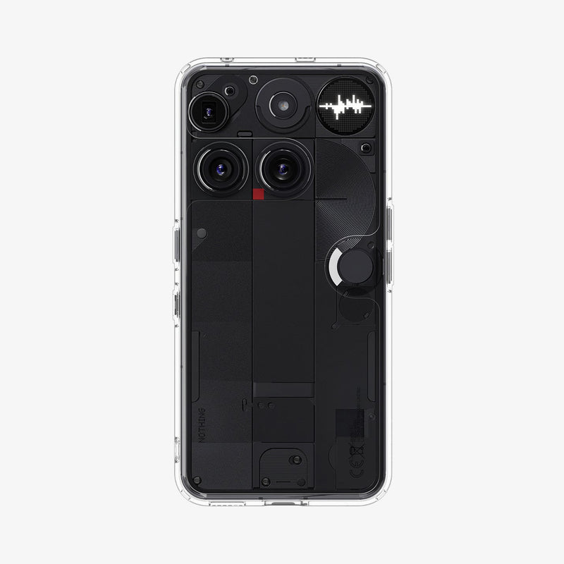 ქეისი Spigen Ultra Hybrid Nothing 3 Case არის გამჭირვალე და პრემიუმ კლასის ჩასადები, რომელიც ინარჩუნებს ტელეფონის დიზაინს და იცავს მას ყოველდღიურ გამოყენებაში; Spigen Ultra Hybrid Nothing 3 Case is a transparent premium-class case that preserves the phone’s design while providing reliable everyday protection.