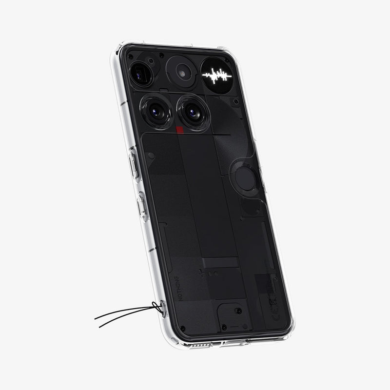 ქეისი Spigen Ultra Hybrid Nothing 3 Case არის გამჭირვალე და პრემიუმ კლასის ჩასადები, რომელიც ინარჩუნებს ტელეფონის დიზაინს და იცავს მას ყოველდღიურ გამოყენებაში; Spigen Ultra Hybrid Nothing 3 Case is a transparent premium-class case that preserves the phone’s design while providing reliable everyday protection.