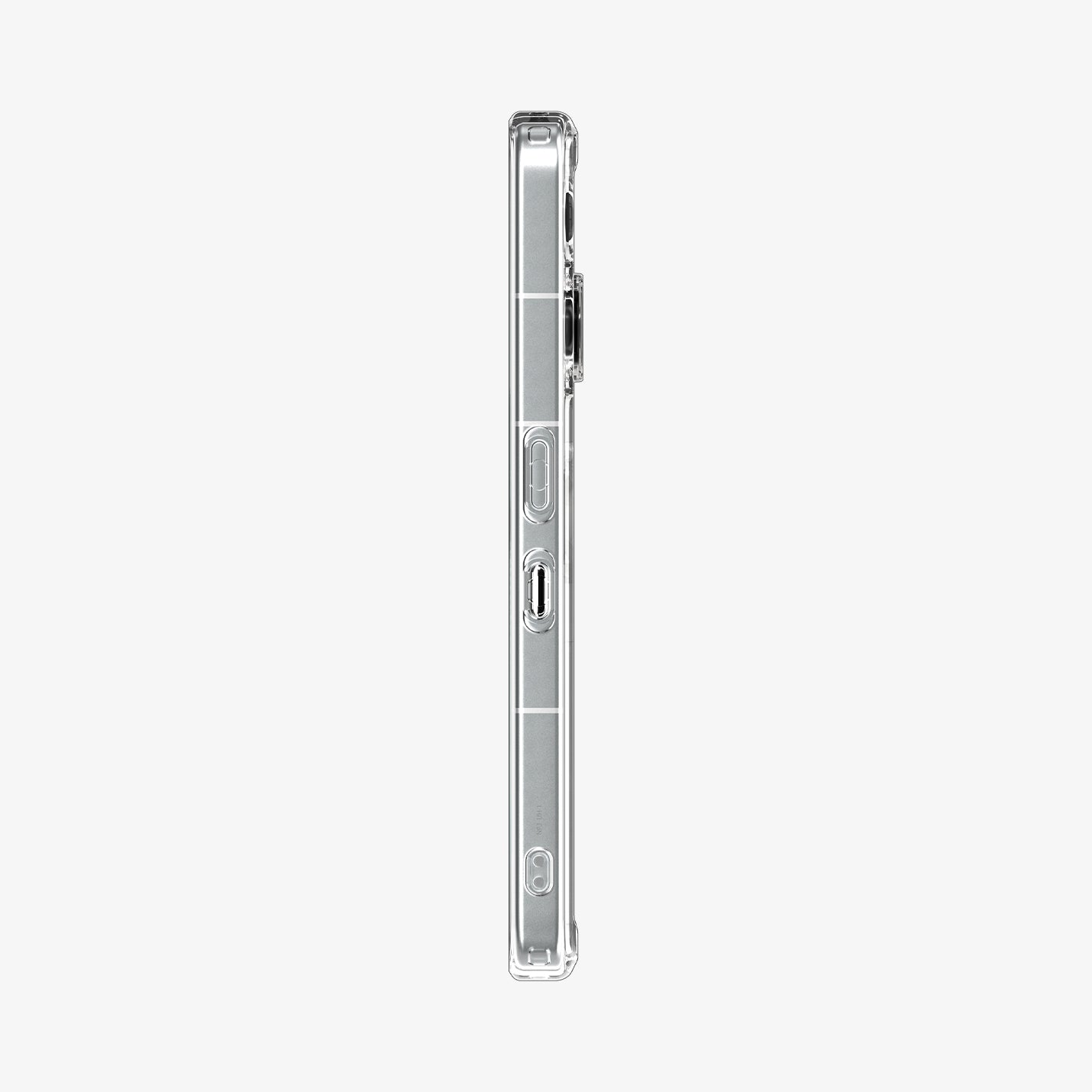 ქეისი Spigen Ultra Hybrid Nothing 3 Case არის გამჭირვალე და პრემიუმ კლასის ჩასადები, რომელიც ინარჩუნებს ტელეფონის დიზაინს და იცავს მას ყოველდღიურ გამოყენებაში; Spigen Ultra Hybrid Nothing 3 Case is a transparent premium-class case that preserves the phone’s design while providing reliable everyday protection.