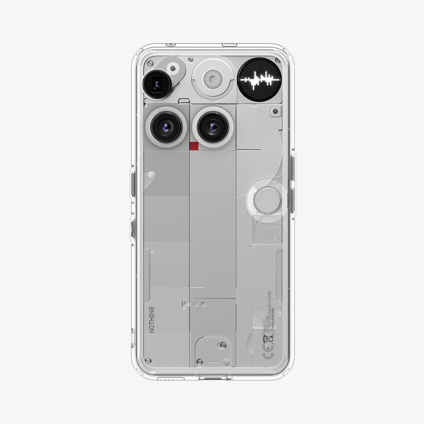ქეისი Spigen Ultra Hybrid Nothing 3 Case არის გამჭირვალე და პრემიუმ კლასის ჩასადები, რომელიც ინარჩუნებს ტელეფონის დიზაინს და იცავს მას ყოველდღიურ გამოყენებაში; Spigen Ultra Hybrid Nothing 3 Case is a transparent premium-class case that preserves the phone’s design while providing reliable everyday protection.