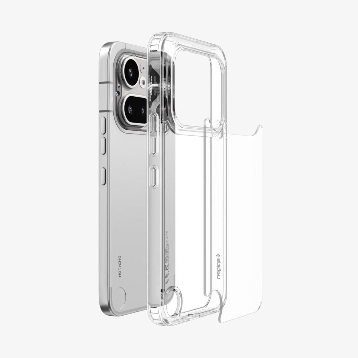 Spigen Ultra Hybrid ქეისი Nothing 4A Pro გამჭვირვალე დიზაინით