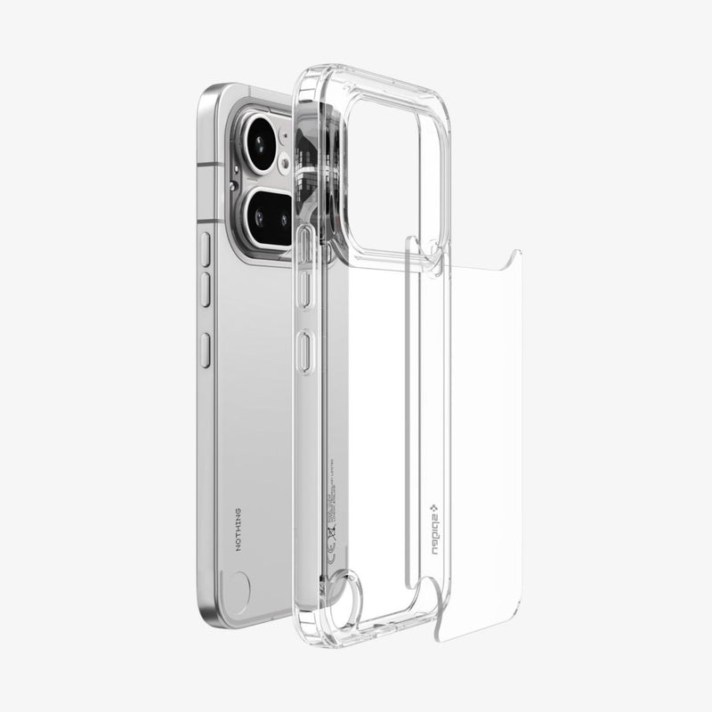 Spigen Ultra Hybrid ქეისი Nothing 4A Pro გამჭვირვალე დიზაინით