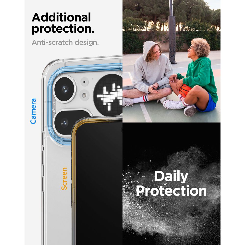 Spigen Ultra Hybrid ქეისი Nothing 4A Pro გამჭვირვალე დიზაინით