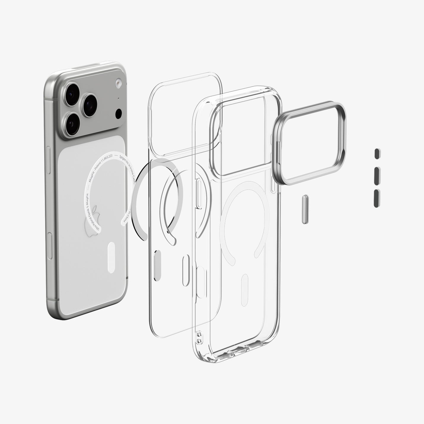 Spigen Ultra Hybrid Optik S ჩასადები iPhone 18 Pro Max მაგსეიფით