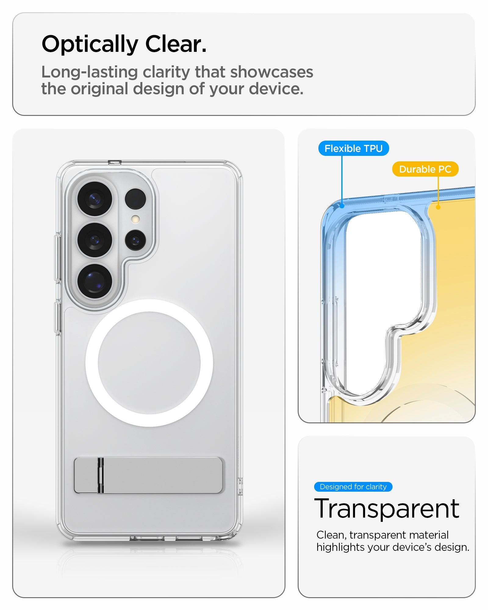 Spigen Ultra Hybrid S ქეისი Galaxy S26 Ultra ძლიერი დაცვით