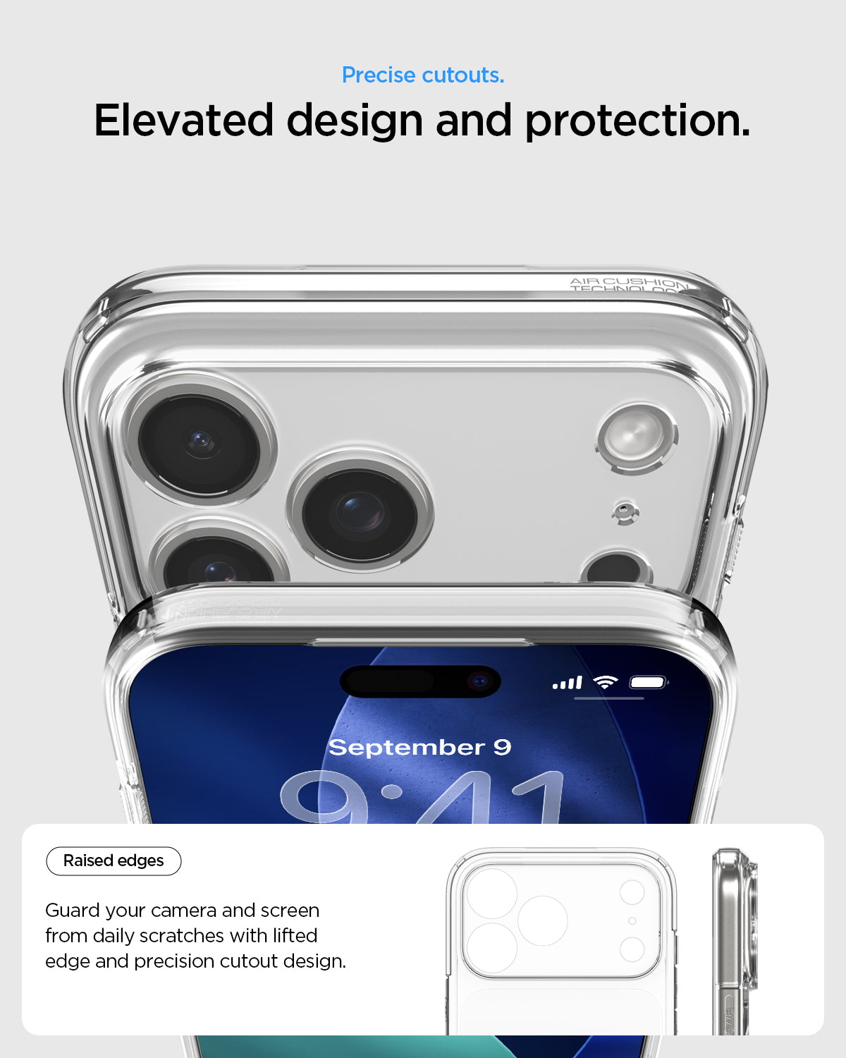 ქეისი Spigen Ultra Hybrid "T" MagSafe iPhone 17 Pro – გამჭვირვალე და მატოვი პრემიუმ კლასის Spigen ქეისი, კამერის ღილაკის დაცვით და მაგსეიფი მხარდაჭერით.