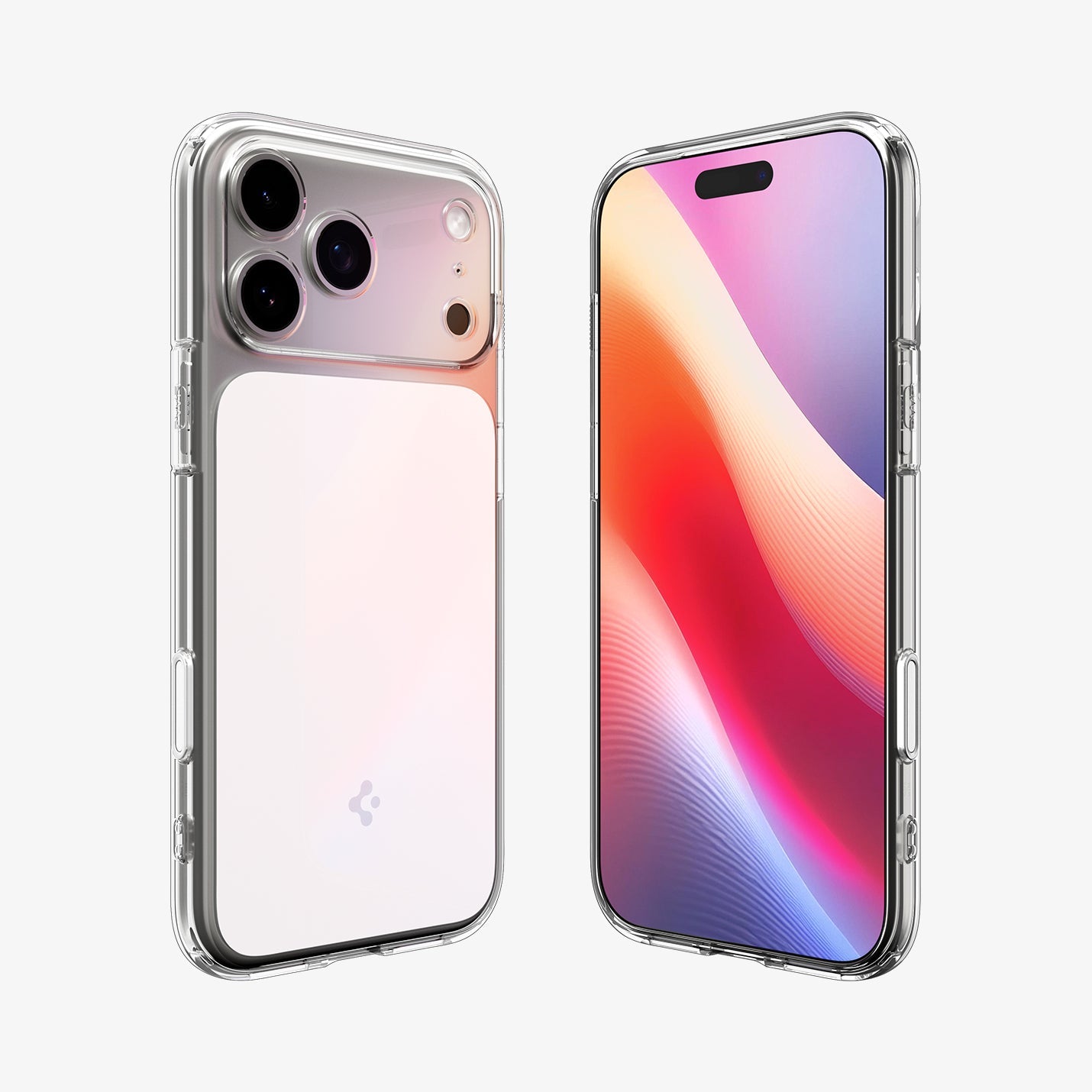 ქეისი Spigen Ultra Hybrid "T" MagSafe iPhone 17 Pro Max – გამჭვირვალე და მატოვი პრემიუმ კლასის Spigen ქეისი, კამერის ღილაკის დაცვით და მაგსეიფი მხარდაჭერით.