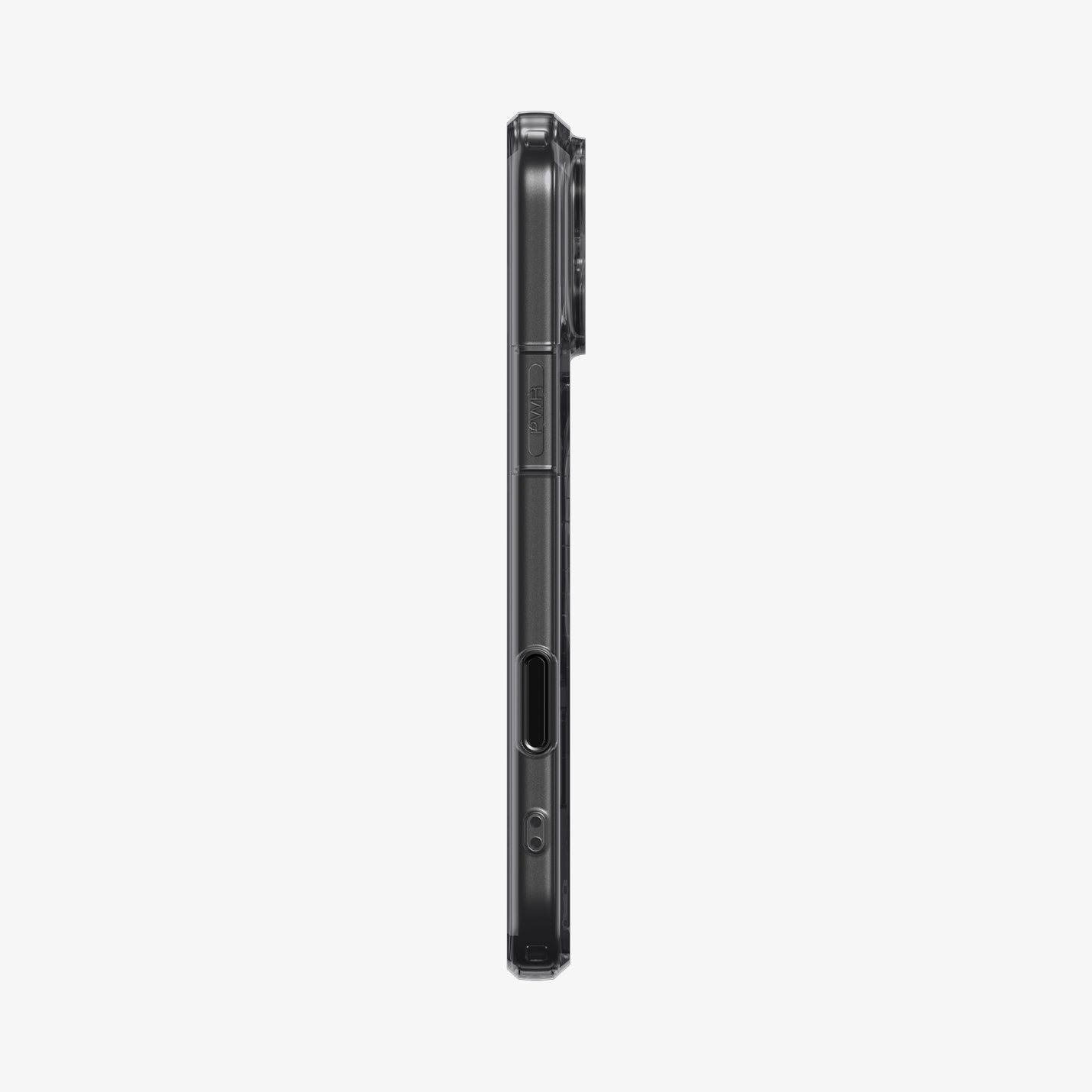 ქეისი Spigen Ultra Hybrid "T" MagSafe iPhone 17 Pro Max – გამჭვირვალე და მატოვი პრემიუმ კლასის Spigen ქეისი, კამერის ღილაკის დაცვით და მაგსეიფი მხარდაჭერით.