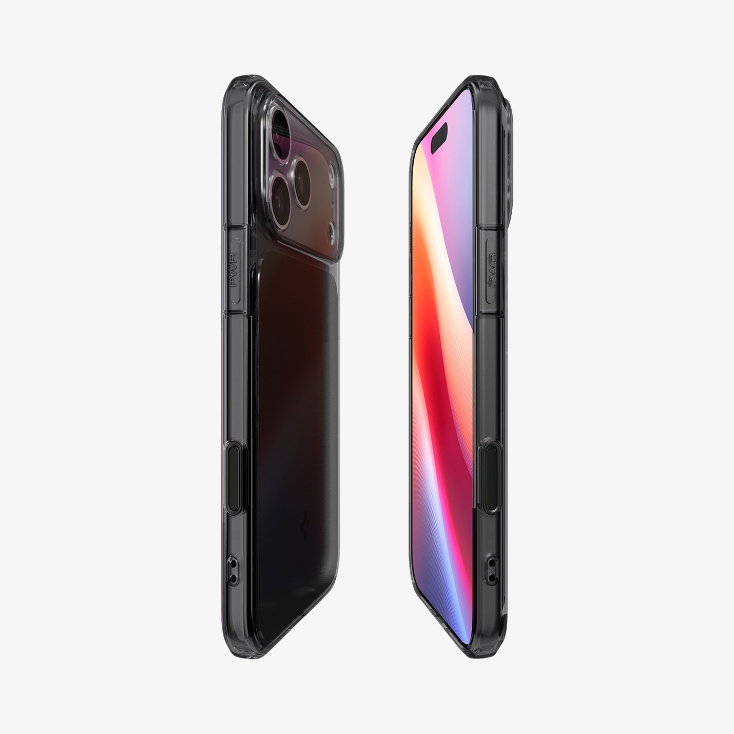ქეისი Spigen Ultra Hybrid "T" MagSafe iPhone 17 Pro Max – გამჭვირვალე და მატოვი პრემიუმ კლასის Spigen ქეისი, კამერის ღილაკის დაცვით და მაგსეიფი მხარდაჭერით.