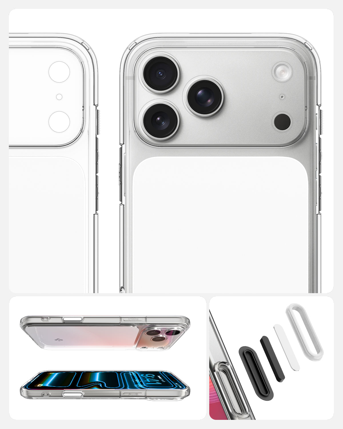 iPhone 18 Pro ქეისი Spigen Ultra Hybrid "T" სასიამოვნო დიზაინით