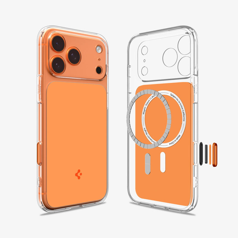 iPhone 18 Pro Max Spigen Ultra Hybrid "T" ქეისი ფერებში და მაგსეიფით