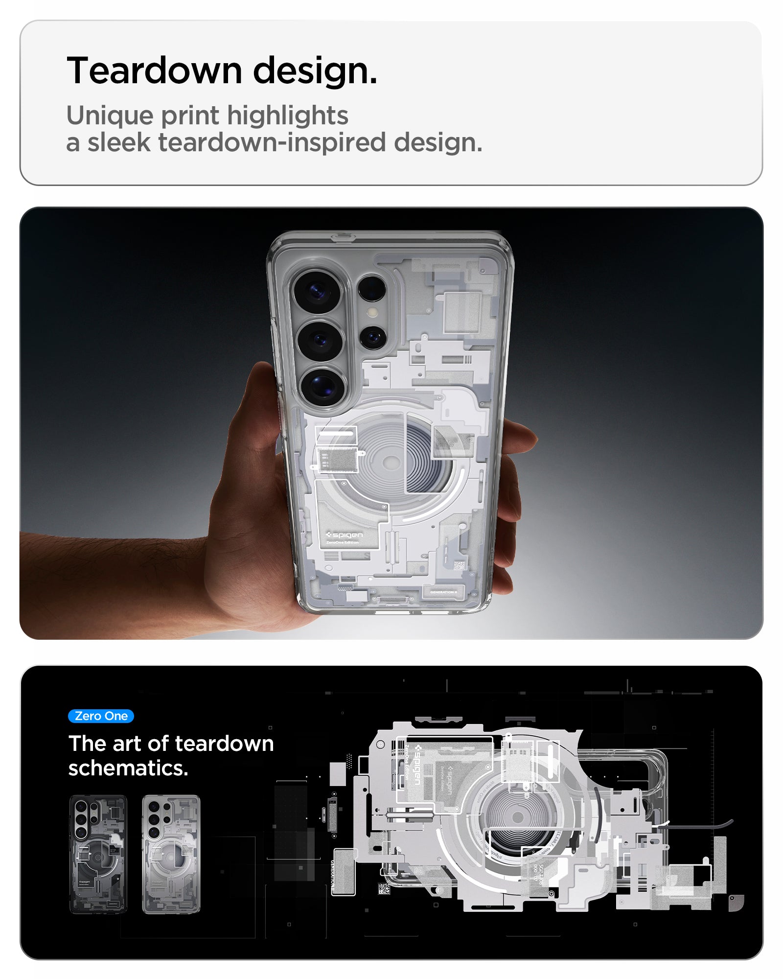 Spigen Ultra Hybrid Zero One MagSafe ქეისი Galaxy S26 Ultra განსხვავებული ვიზუალით