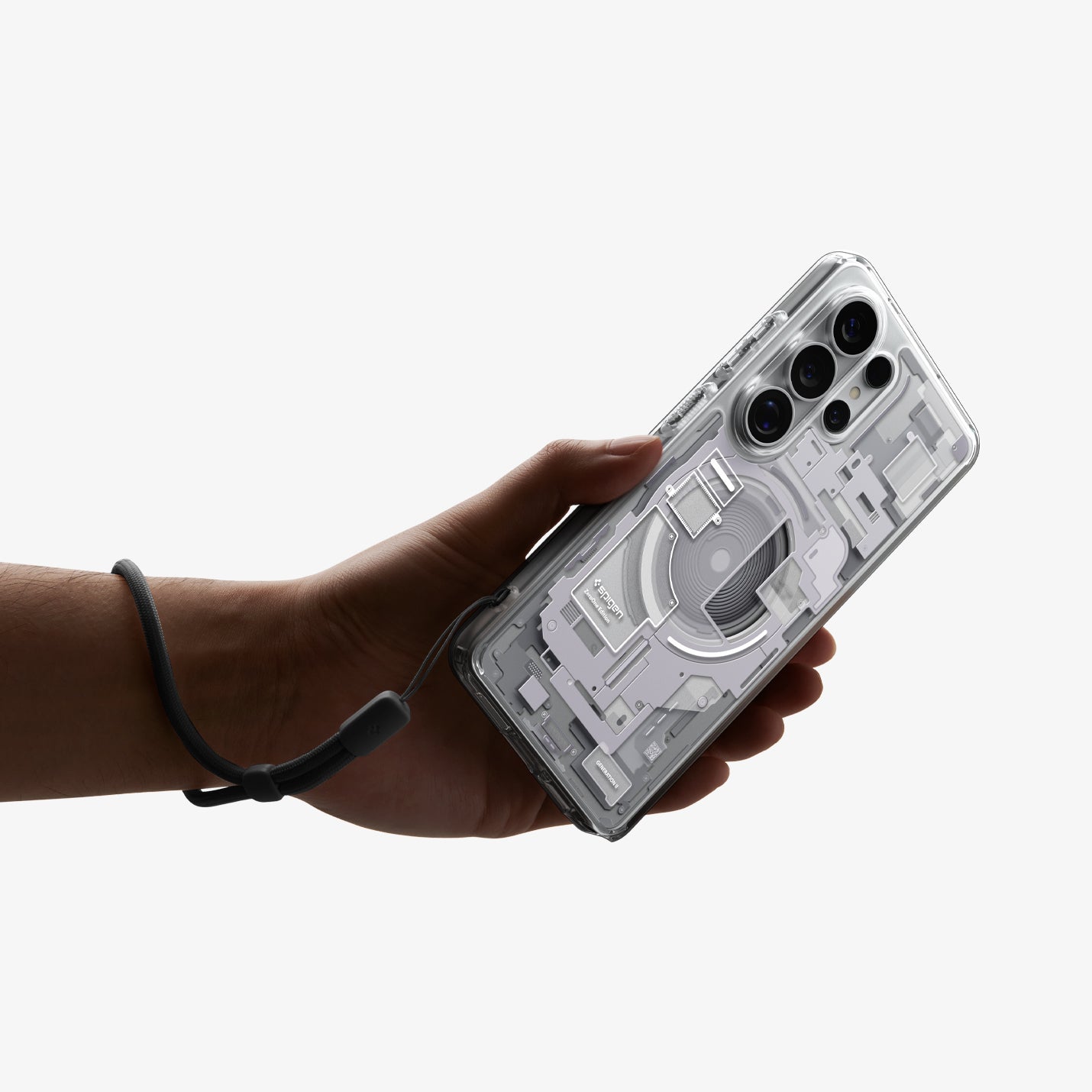 გამჭვირვალე ჩასადები Spigen Zero One Galaxy S26 Ultra MagSafe მხარდაჭერით