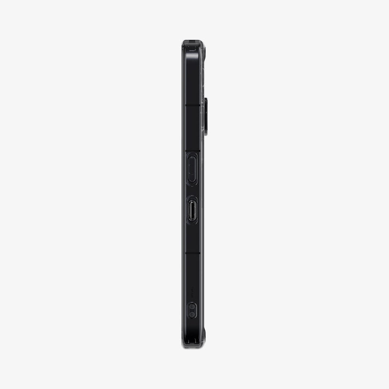 ქეისი Spigen Ultra Hybrid Zero One Nothing 3 Case არის განსხვავებული და ფუტურისტული ჩასადები, დამზადებული პრემიუმ მასალებისგან, რომელიც იცავს სმარტფონს და ერთდროულად უსვამს ხაზს მის დიზაინს; Spigen Ultra Hybrid Zero One Nothing 3 Case is a unique and futuristic premium case, crafted from high-quality materials to protect the smartphone while enhancing its design.