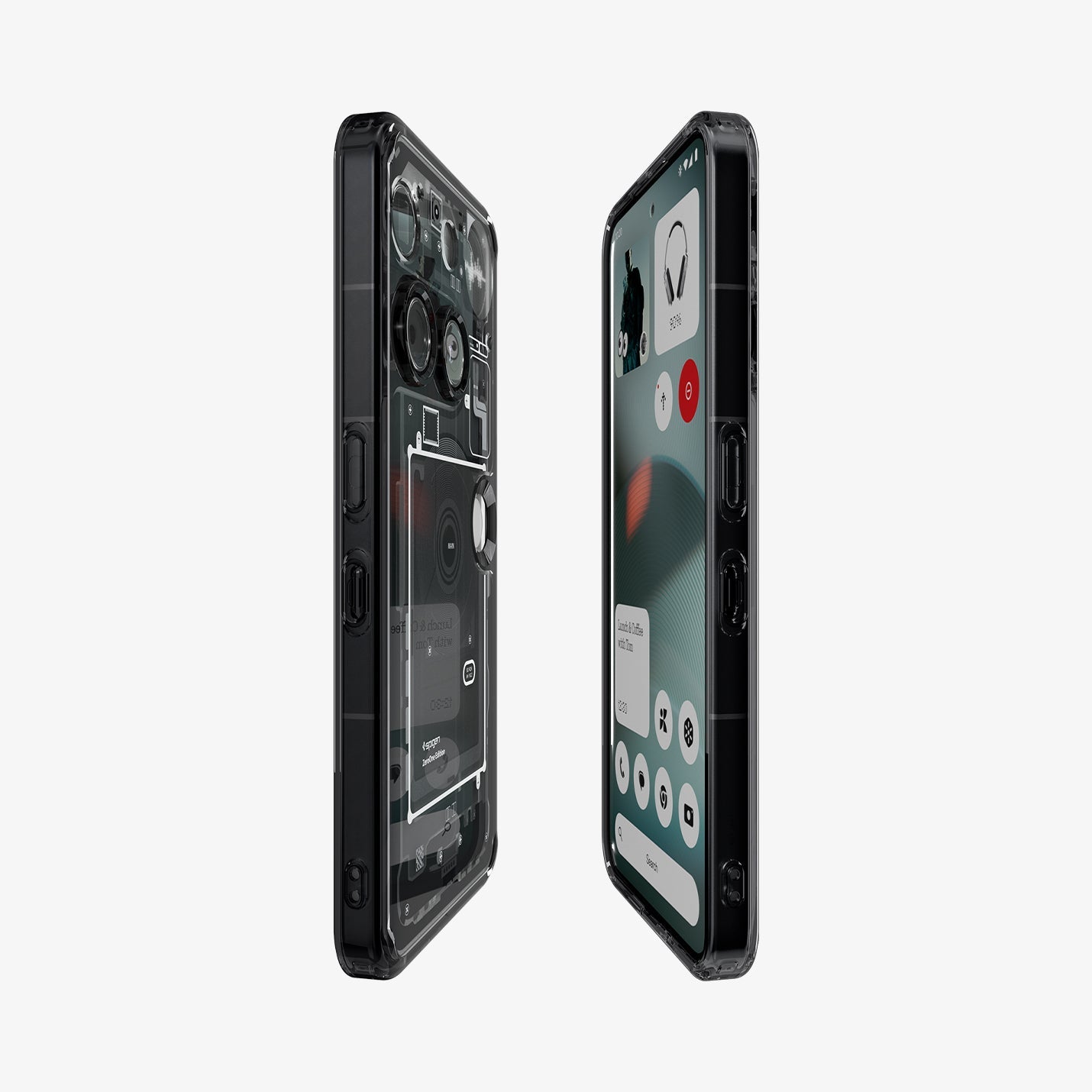 ქეისი Spigen Ultra Hybrid Zero One Nothing 3 Case არის განსხვავებული და ფუტურისტული ჩასადები, დამზადებული პრემიუმ მასალებისგან, რომელიც იცავს სმარტფონს და ერთდროულად უსვამს ხაზს მის დიზაინს; Spigen Ultra Hybrid Zero One Nothing 3 Case is a unique and futuristic premium case, crafted from high-quality materials to protect the smartphone while enhancing its design.