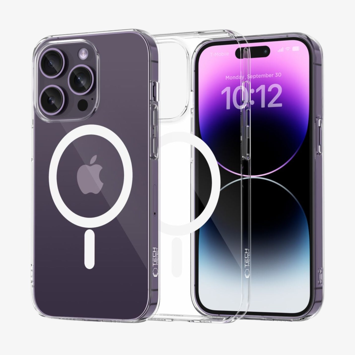 Tech-Protect Flexair MagSafe გამჭირვალე ქეისი iPhone 14 Pro-ისთვის, Clear Case დიზაინით და მაგსეიფ ჩასადები ფუნქციით