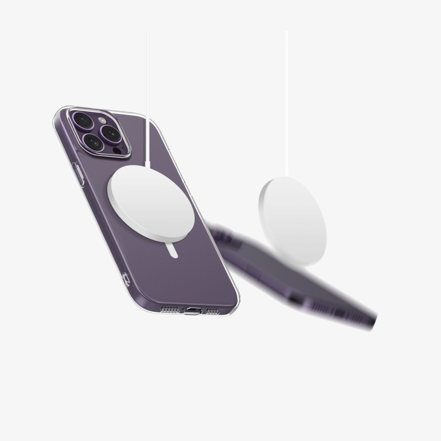 Tech-Protect Flexair MagSafe გამჭირვალე ქეისი iPhone 14 Pro-ისთვის, Clear Case დიზაინით და მაგსეიფ ჩასადები ფუნქციით