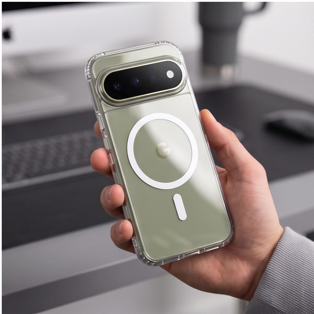 Pixel 10 Pro ქეისი Tech-Protect FlexAir Hybrid გამჭვირვალე დიზაინით
