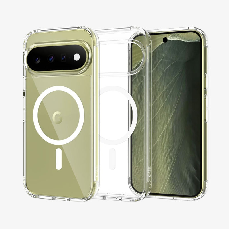 Pixel 9 ქეისი Tech-Protect FlexAir Hybrid გამჭვირვალე დიზაინით
