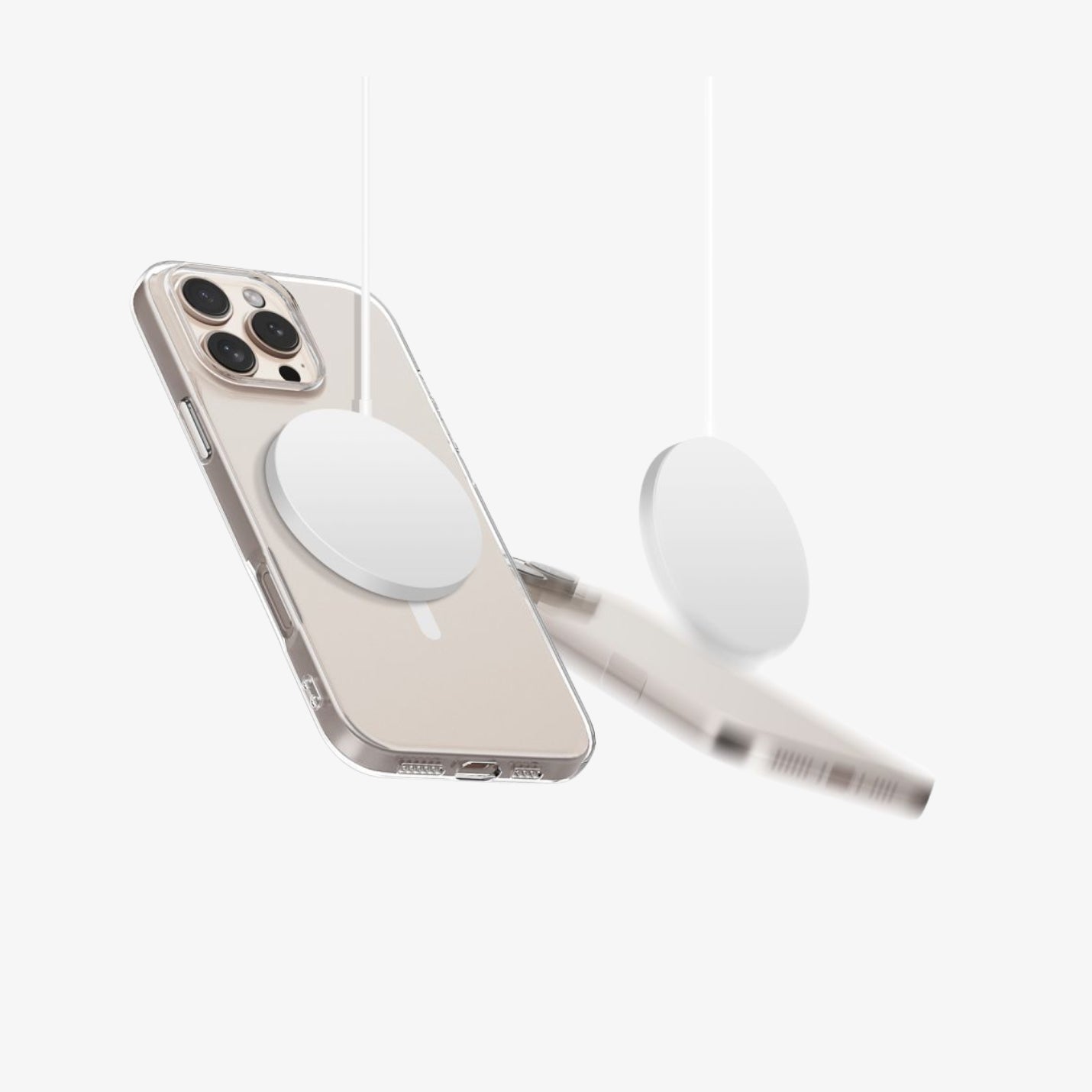 Tech-Protect Flexair MagSafe გამჭირვალე ქეისი iPhone 16 Pro-ისთვის, Clear Case დიზაინით და მაგსეიფ ჩასადები ფუნქციით