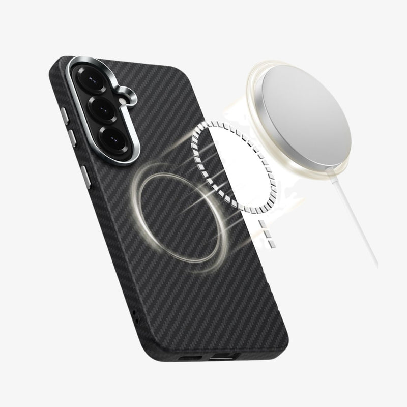 Tech-Protect Ion Carbon MagSafe ქეისი Galaxy S26 ულტრა თხელი დიზაინით