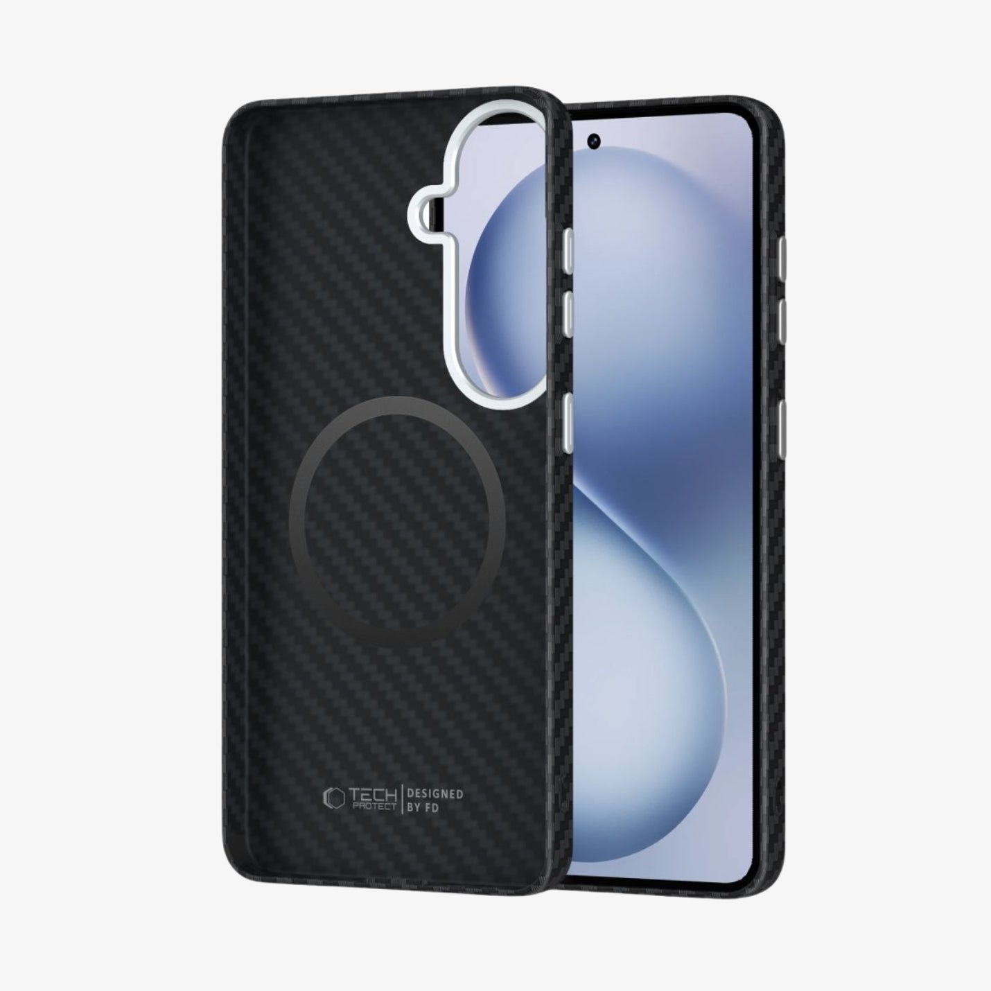 პრემიუმ Tech-Protect Ion Carbon MagSafe ჩასადები Galaxy S26