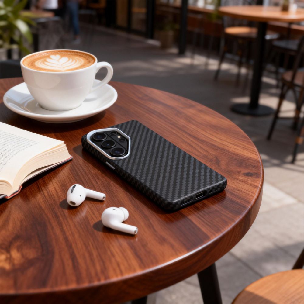 იონური კარბონის ჩასადები Tech-Protect Galaxy S26 Ultra-ისთვის