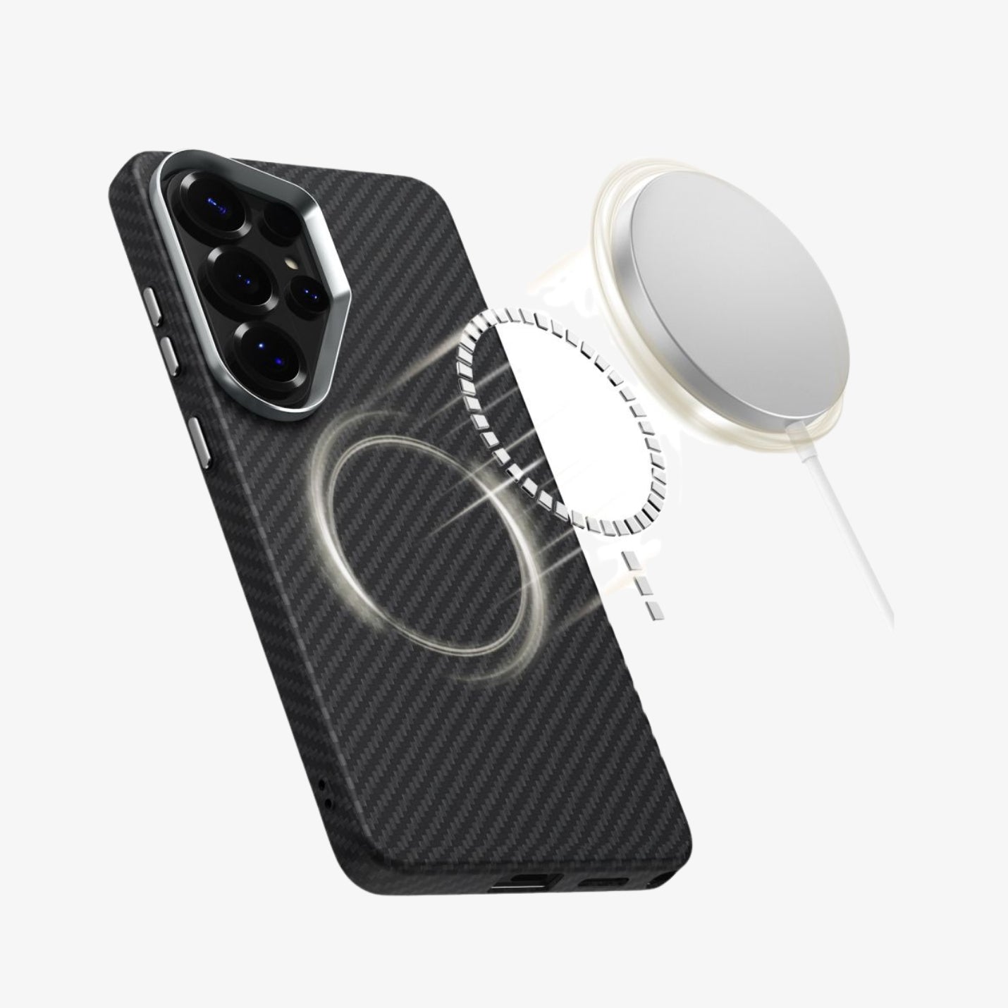 პრემიუმ Tech-Protect Ion Carbon MagSafe ქეისი ძლიერი დაცვით