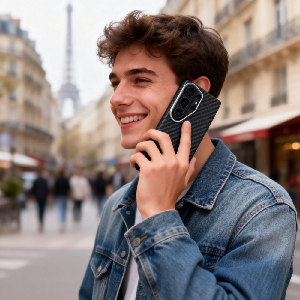 Tech-Protect Ion Carbon MagSafe ქეისი Galaxy S26 Ultra თხელი დიზაინით