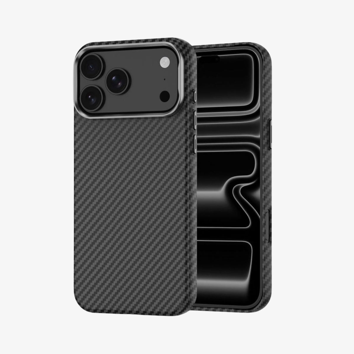 iPhone 18 Pro ქეისი Tech-Protect Ion Carbon MagSafe მხარდაჭერით