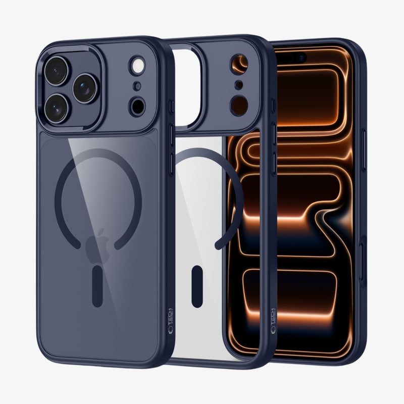 ქეისი Tech-Protect MagMat MagSafe iPhone 17 Pro Max – სტაფილოსფერი ან ლურჯი ქეისი მაგსეიფი (MagSafe) მხარდაჭერით და ელეგანტური დიზაინით.