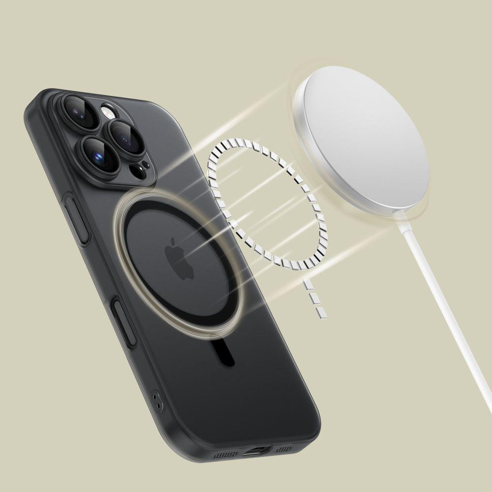 Tech-Protect MagSlim MagSafe iPhone 16 Pro Max-ის Matte Case, ულტრა თხელი ჩასადები, Thin Cases და ბიუჯეტური Magsafe Cases iPhone 16 Pro Max-ისთვის.