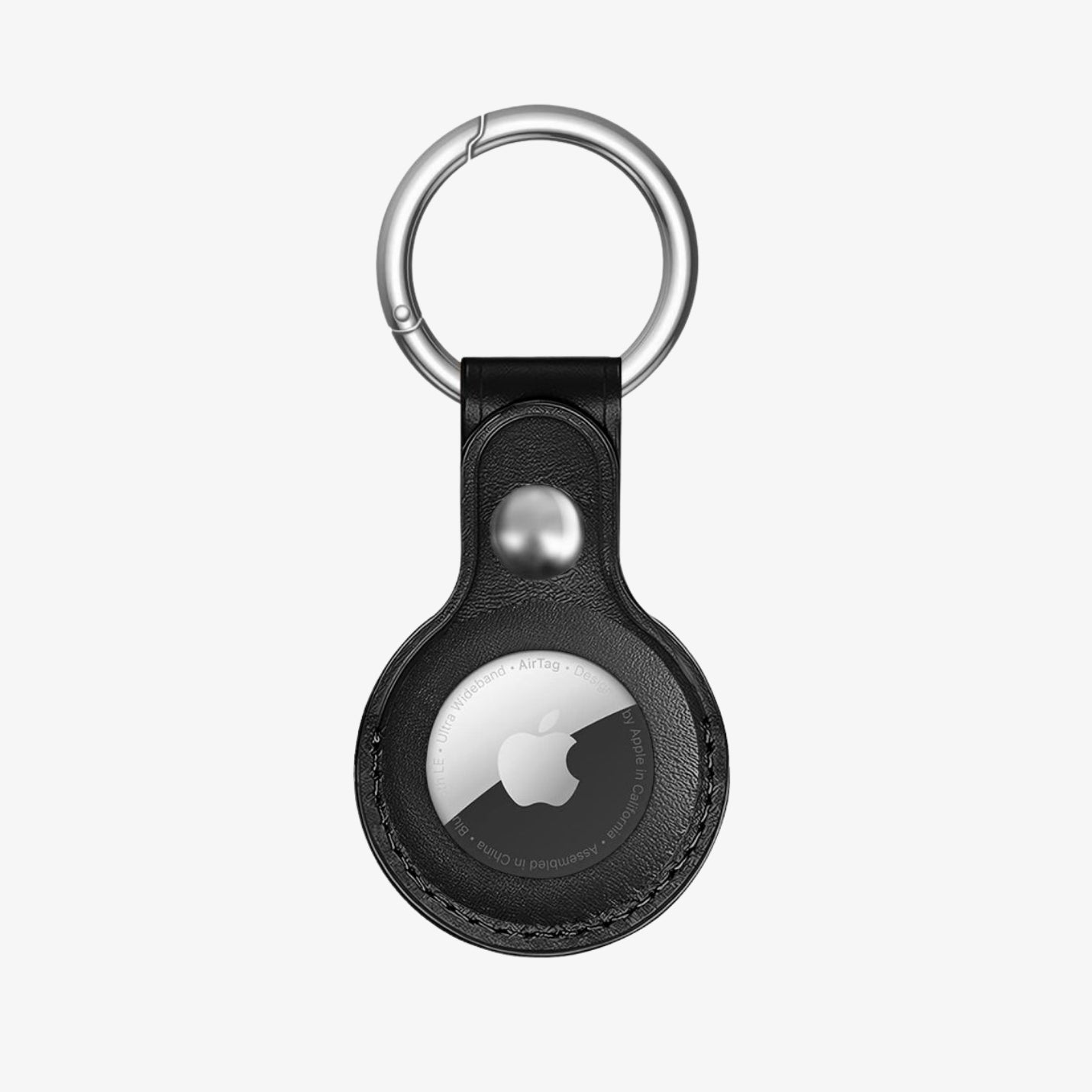Tech-Protect NaturalFit AirTag ქეისი — რბილი მასალა, რკინის რგოლი და სტილური დიზაინი გასაღებისთვის ან ჩანთისთვის დასამაგრებლად