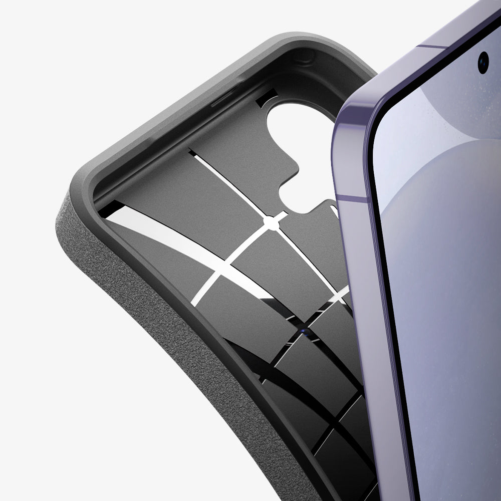 მყარი და საუკეთესო დაცვის ქეისი Spigen Core Armor Galaxy S24-თვის, Galaxy S24 Case შავი