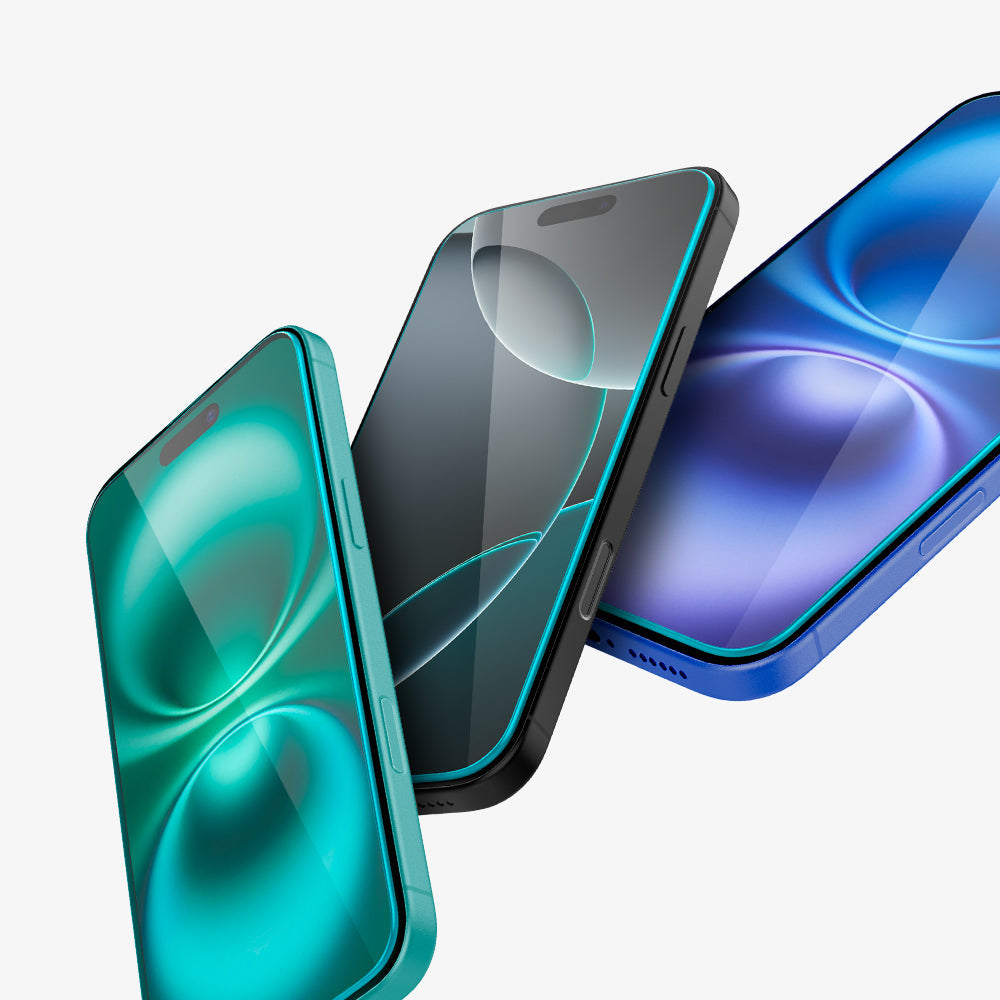 Spigen GLAS.tR EZ Fit ეკრანის დამცავი iPhone 16 Pro-ისთვის - ბრონირებული ეკრანის საუკეთესო დამცავი საქართველოში, in Tbilisi, იდეალური screen protector iPhone 16 Pro-ისთვის
