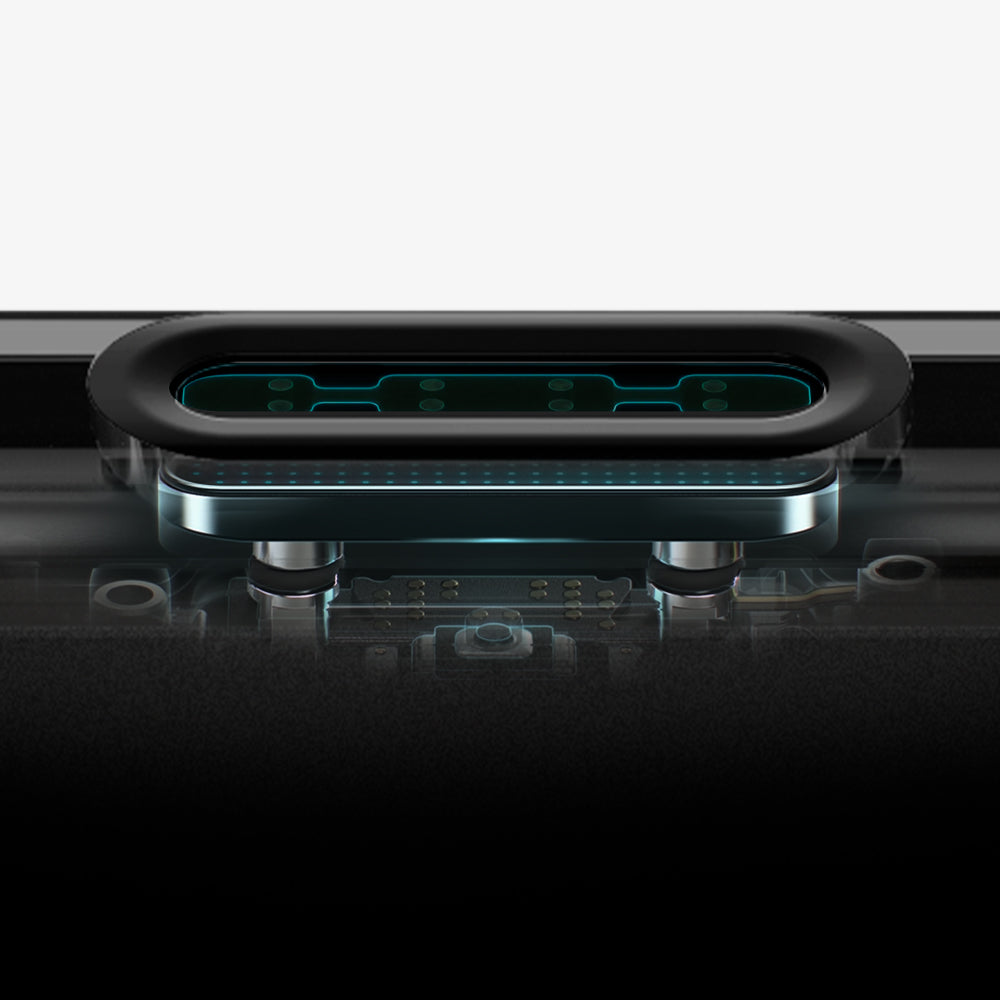 Spigen Ultra Hybrid "T" MagSafe iPhone 16 Pro ქეისი - გამჭირვალე ჩასადები კამერის ღილაკის დამცავით და სენსორული დაცვით, camera button case, მატოვი ქეისი