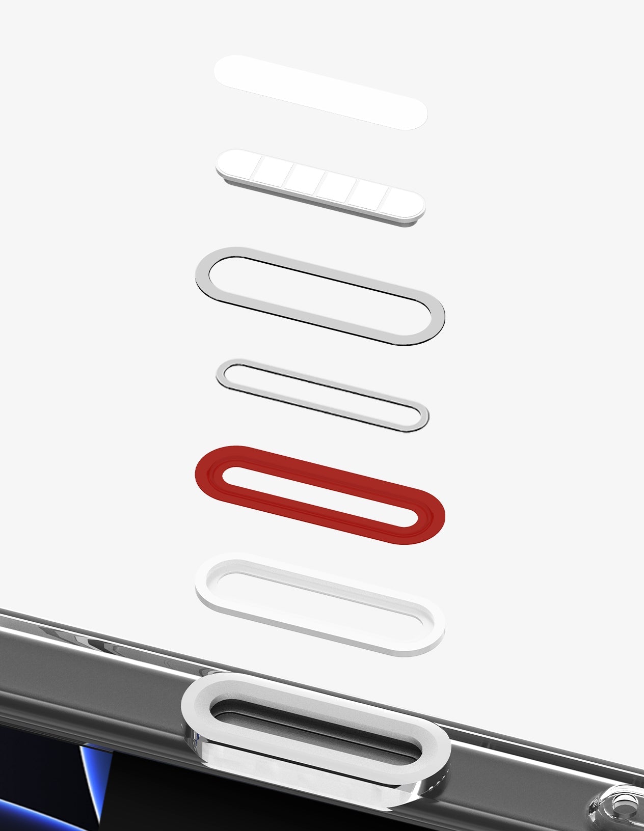 Spigen Ultra Hybrid "T" MagSafe iPhone 16 Pro ქეისი - გამჭირვალე ჩასადები კამერის ღილაკის დამცავით და სენსორული დაცვით, camera button case, მატოვი ქეისი