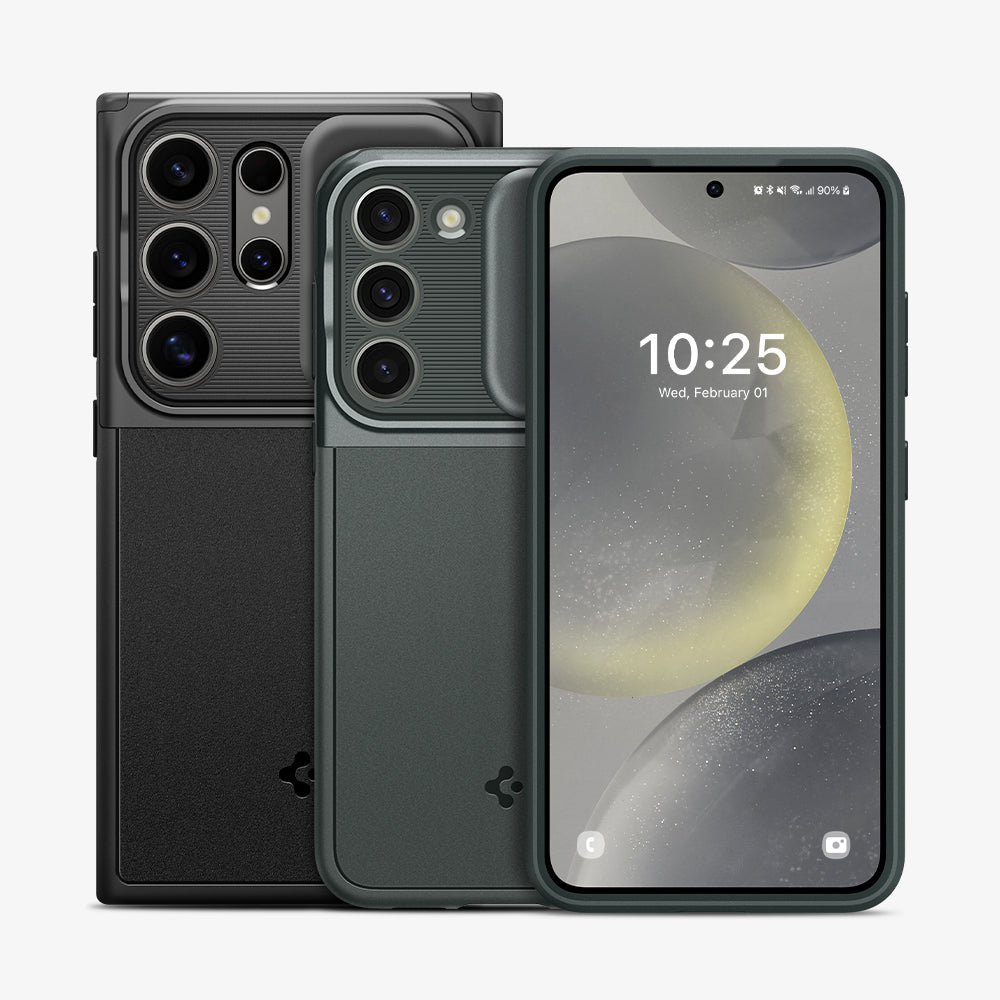 Spigen Optik Armor ჩასადები სამსუნგ ს24, პრემიუმ ხარისხის, კამერის დაცვის სპეციალური მექანიზმით და მაქსიმალური უსაფრთხოებისთვის, SamSung s24 Case, Galaxy