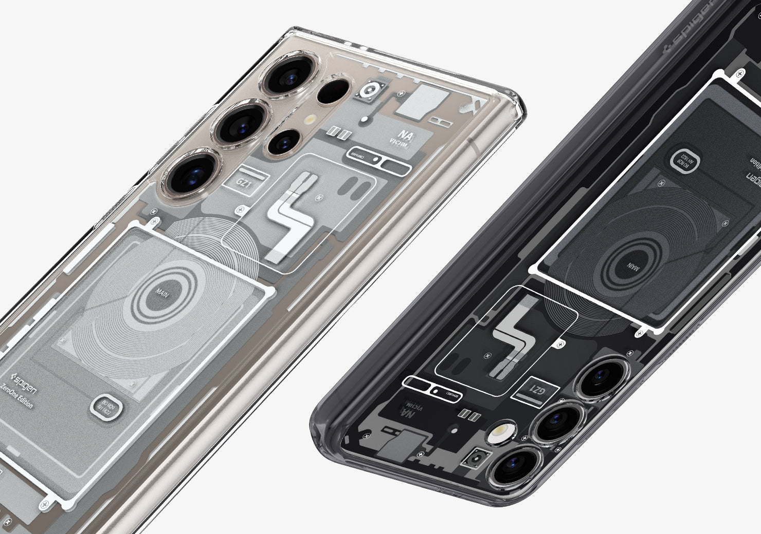 ფუტურისტული დიზაინის Spigen Ultra Hybrid Zero One ჩასადები Galaxy S24-ისთვის – პრემიუმ კლასის ქეისი საქართველოში