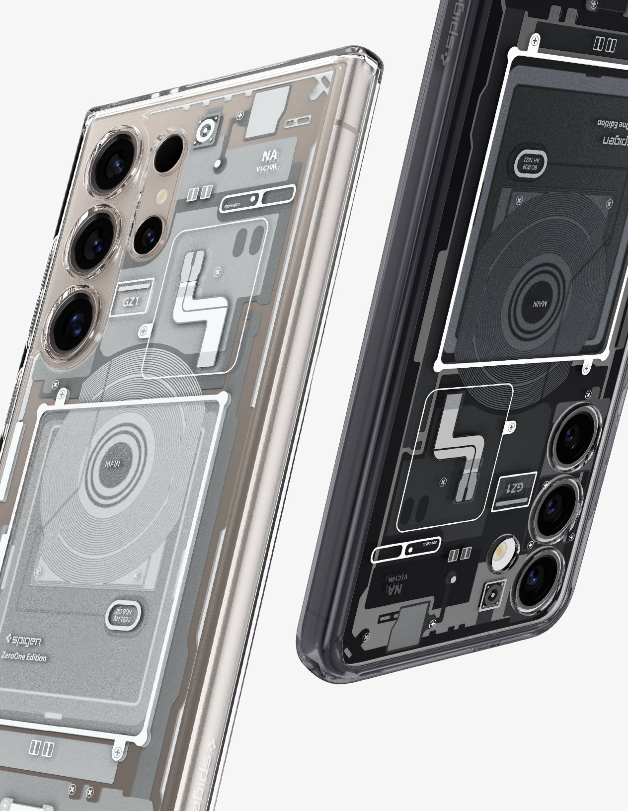 ფუტურისტული დიზაინის Spigen Ultra Hybrid Zero One ჩასადები Galaxy S24-ისთვის – პრემიუმ კლასის ქეისი საქართველოში