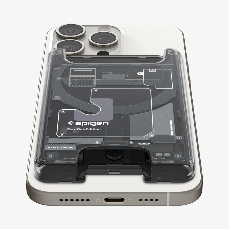 Spigen Ultra Hybrid MagSafe Wallet Zero One ტელეფონის საფულე 3 ბარათის ჩასადებით, მაგსეიფის მიმაგრებით, მაგნიტური საფულე