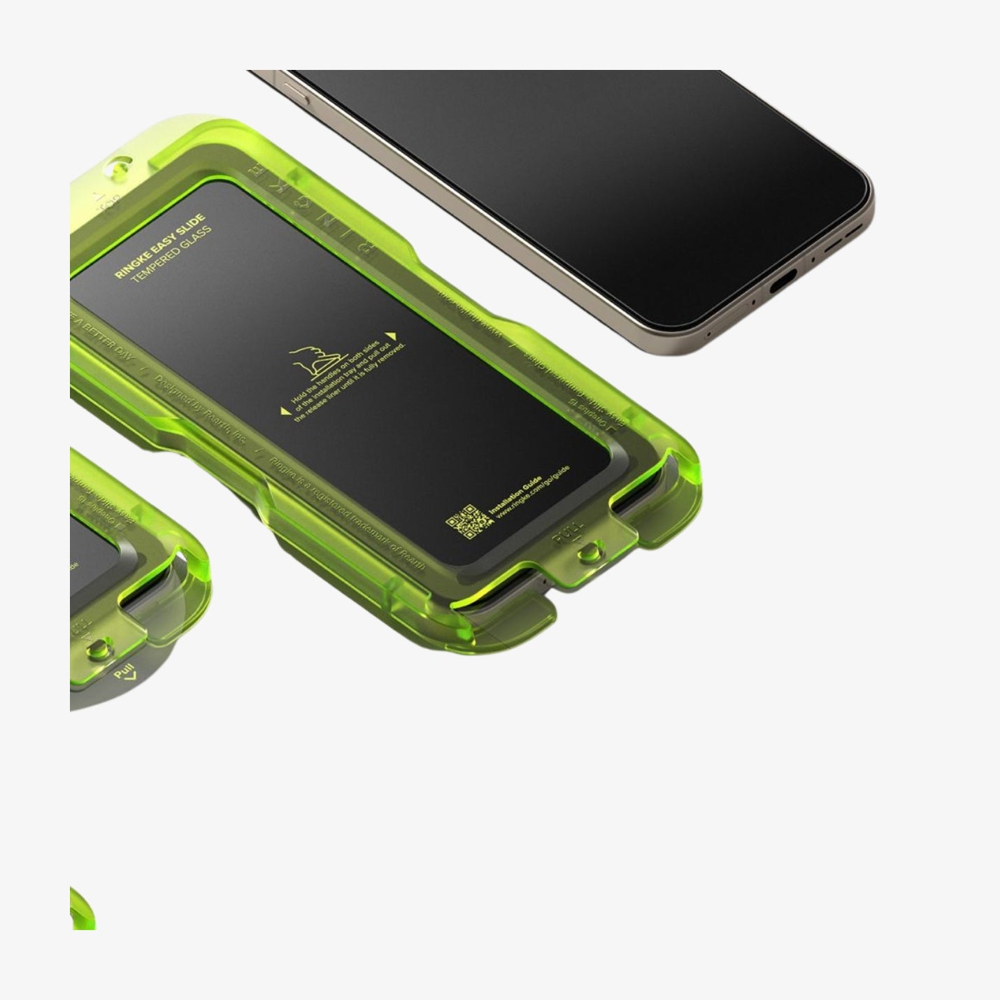 Ringke Easy Slide 2-Pack ეკრანის დამცავი OnePlus 15-ისთვის, გამჭვირვალე ბრონი შავი კანტების გარეშე და მექანიზმით ეკვრის მარტივი მონტაჟით