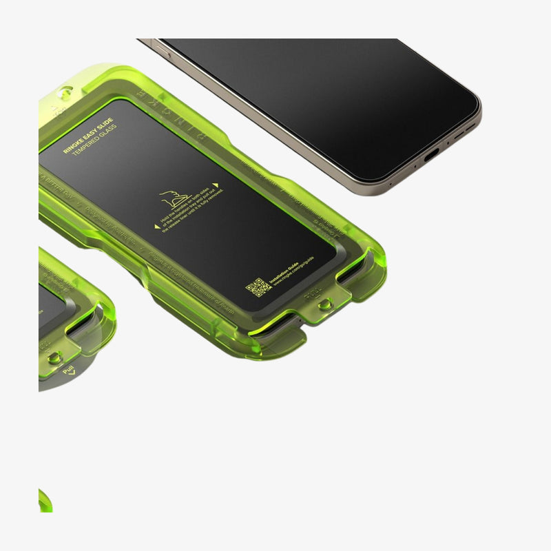 Ringke Easy Slide 2-Pack ეკრანის დამცავი OnePlus 15-ისთვის, გამჭვირვალე ბრონი შავი კანტების გარეშე და მექანიზმით ეკვრის მარტივი მონტაჟით