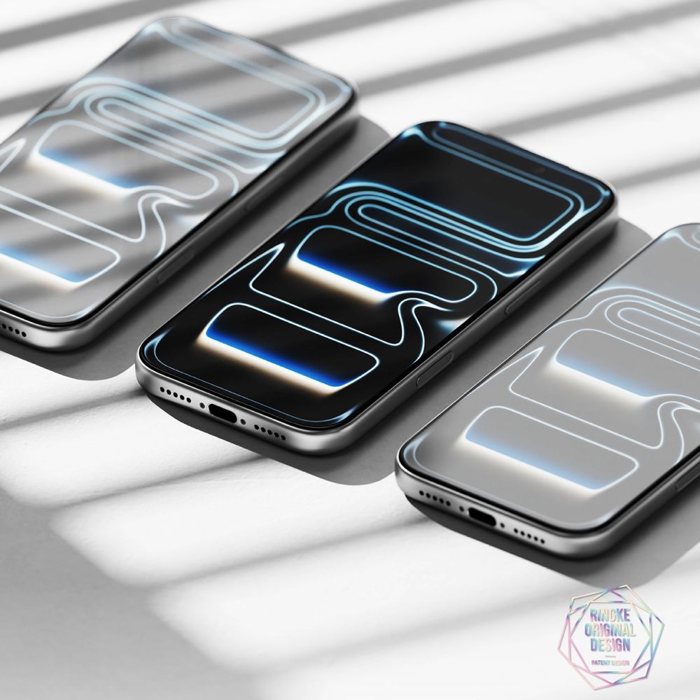 RINGKE Easy Slide anti-reflective დამცავი შუშა iPhone 17 Pro Max-ის ეკრანისთვის, ნაკლები ანარეკლით, გამძლე ბრონი ეკრანის მაქსიმალური დაცვისთვის