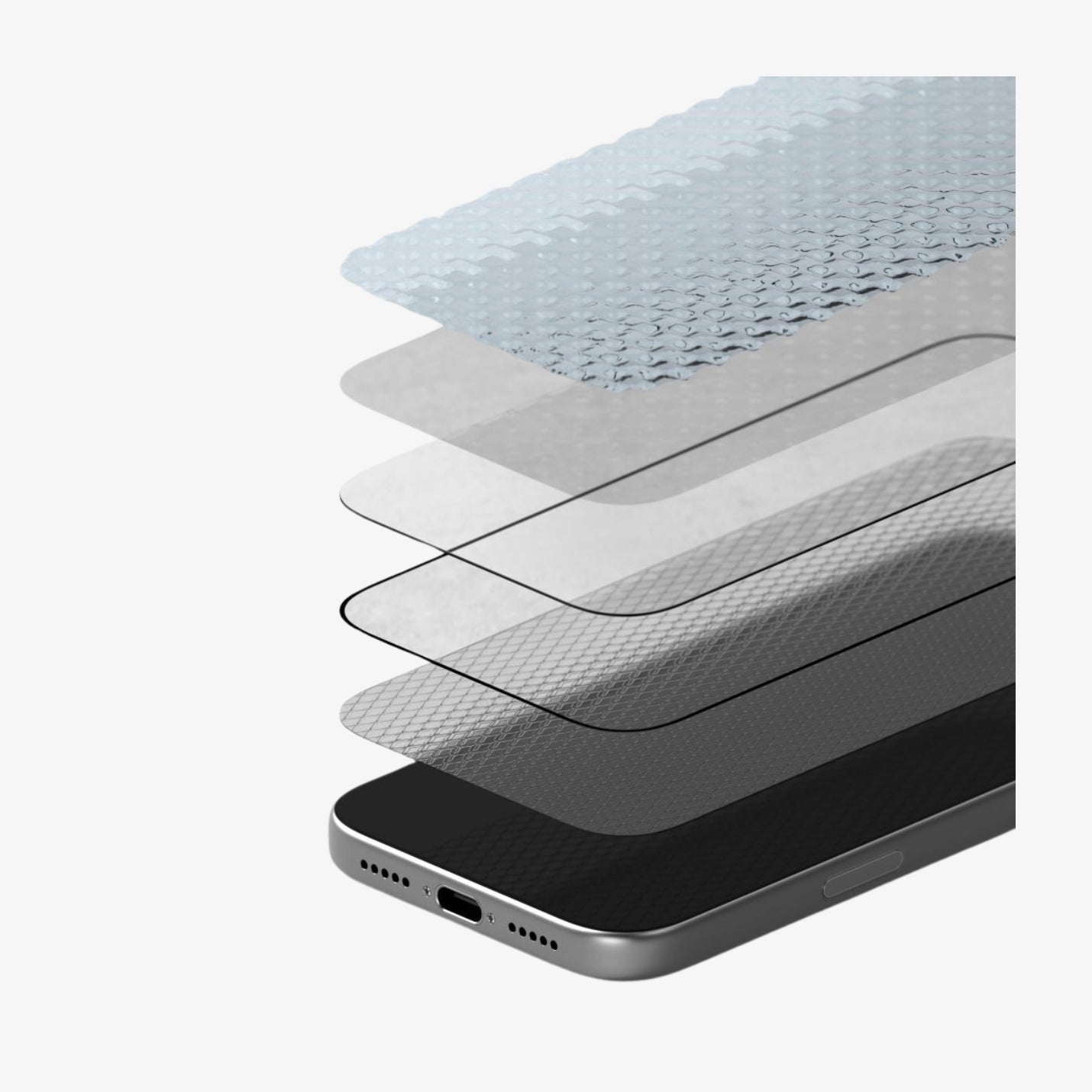 RINGKE Easy Slide anti-reflective დამცავი შუშა iPhone 17 Pro-ის ეკრანისთვის, ნაკლები ანარეკლით, გამძლე ბრონი ეკრანის მაქსიმალური დაცვისთვის