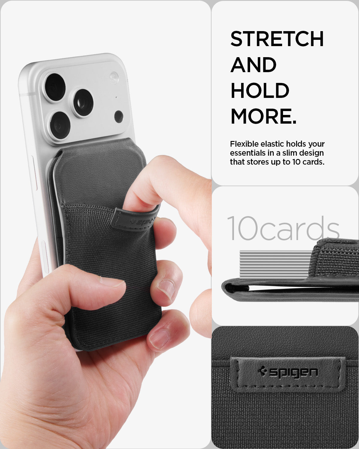 თხელი MagSafe საფულე Slim Fold S314 კომფორტული დიზაინით