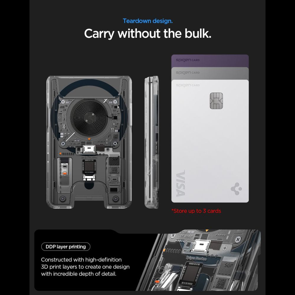 Spigen Neo One მაგნიტური საფულე განსხვავებული ვიზუალით